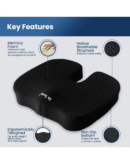 Dr Trust (USA) Non-Slip Orthopedic Coccyx Seat Cushion for Tailbone & Sciatica Pain Relief Hip Support
