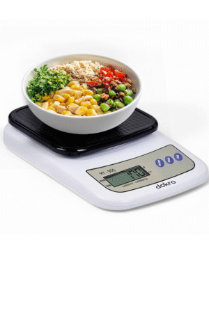 Dokro Digital Kitchen Scale(White), Kitchen Weighing Scale with High-Precision Sensors