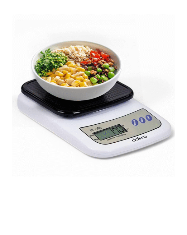 Dokro Digital Kitchen Scale(White), Kitchen Weighing Scale with High-Precision Sensors