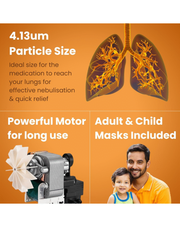 Handyneb Super Ultra Compact and Low Noise Compressor Nebulizer Machine - Image 3