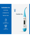Tata 1mg Flexible Tip Digital Thermometer with One Touch Operation for Children and Adult, Plastic