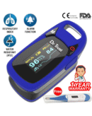 Dr Trust Professional Series Finger Tip Pulse Oximeter (Blue) & Dr Trust (USA) Electronic Zen Rechargeable Digital Personal Weighing Scale