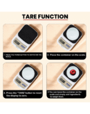 Dokro Digital Kitchen Scale(White), Kitchen Weighing Scale with High-Precision Sensors