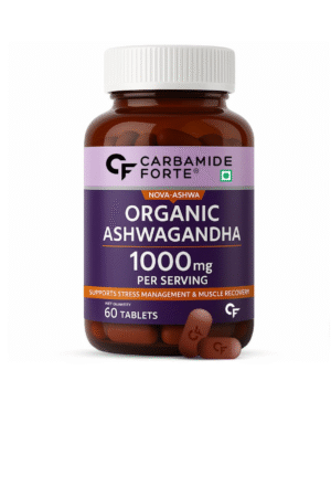 Carbamide Forte Organic Ashwagandha 1000mg Tablets|Stress & Anxiety Relief Tablets
