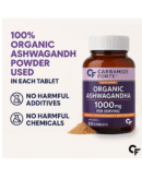 Carbamide Forte Organic Ashwagandha 1000mg Tablets|Stress & Anxiety Relief Tablets