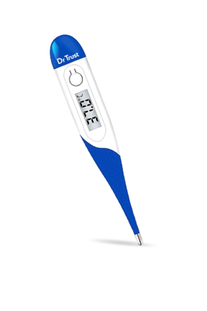 Dr Trust (USA) Waterproof Flexible Tip Digital Thermometer (White)-604