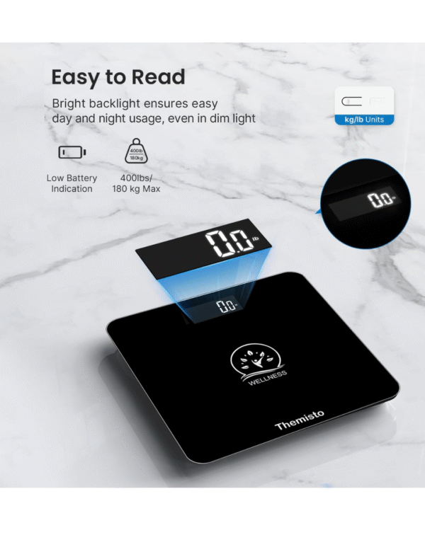 Themisto TH-WS40 Body weight Scale, With High Precision Sensors - Image 4