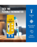 Tata 1mg Flexible Tip Digital Thermometer with One Touch Operation for Children and Adult, Plastic
