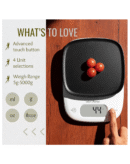 HealthSense Weight Machine for Kitchen, Kitchen Food Weighing Scale for Health