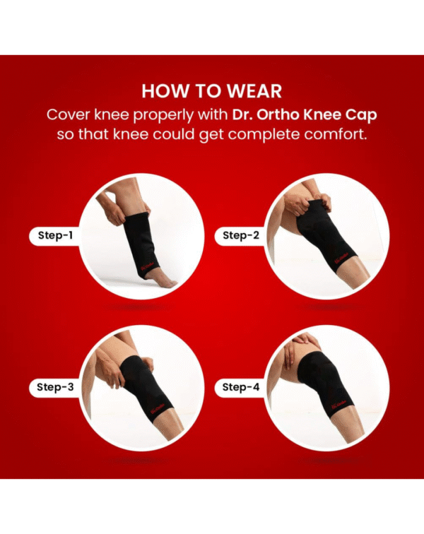 Dr Ortho Knee Support (Black, Universal) - Image 4