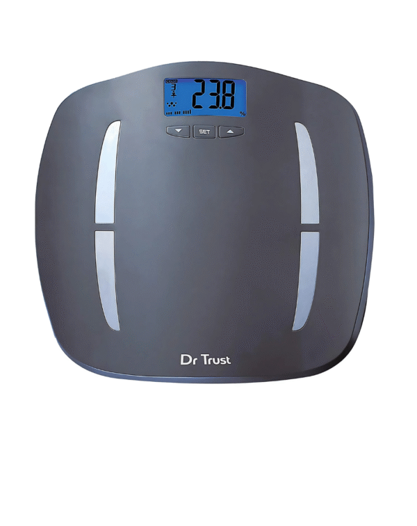 Dr Trust ABS Fitness Body Composition Monitor Fat Analyzer and Weighing Scale (Gray)