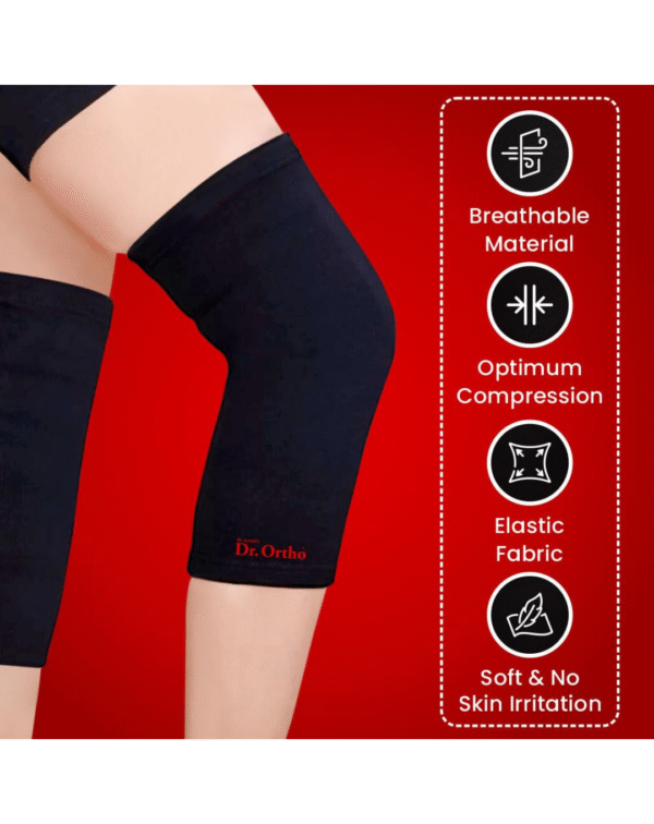 Dr Ortho Knee Support (Black, Universal) - Image 2