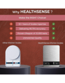 HealthSense Weight Machine for Kitchen, Kitchen Food Weighing Scale for Health