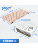 Simon's Anti Decubitus Air Mattress And Pump-Medical Grade 3 Ply Pvc Mattress With Adjustable Air Pressure