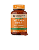 Carbamide Forte Vitamin D3 K2 | Vitamin D3 K2 Supplement for Bone & Heart Health