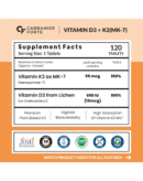 Carbamide Forte Vitamin D3 K2 | Vitamin D3 K2 Supplement for Bone & Heart Health