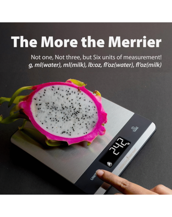 HealthSense Weight Machine for Kitchen, Kitchen Food Weighing Scale for Health - Image 4