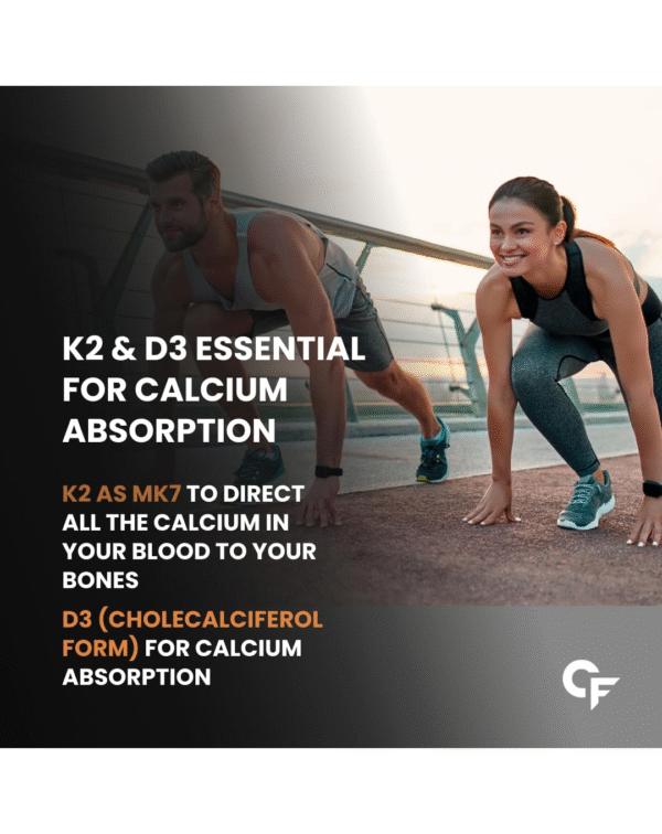 Carbamide Forte Vitamin D3 K2 | Vitamin D3 K2 Supplement for Bone & Heart Health - Image 3