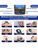 AGARO Dual Channel TENS Massager TM2421 24 Modes, 20 Intensity Levels