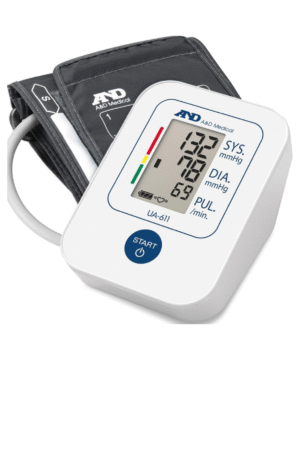 A&D Medical Simple Upper Arm Blood Pressure Monitor, White - Ua611
