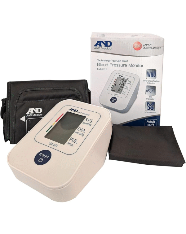 A&D Medical Simple Upper Arm Blood Pressure Monitor, White - Ua611 - Image 2
