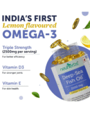 Neuherbs Deep Sea Omega 3 Fish Oil - Omega 3 Supplement Triple Strength 2500 Mg (Essential Fatty Acid Combination of 1486 mg 892 mg EPA 594 mg DHA/serving)