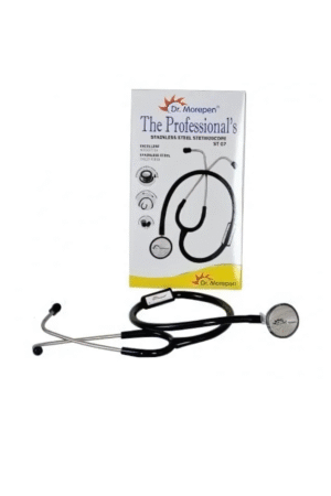 ST-07 Stainless Steel Stethoscope (Black)