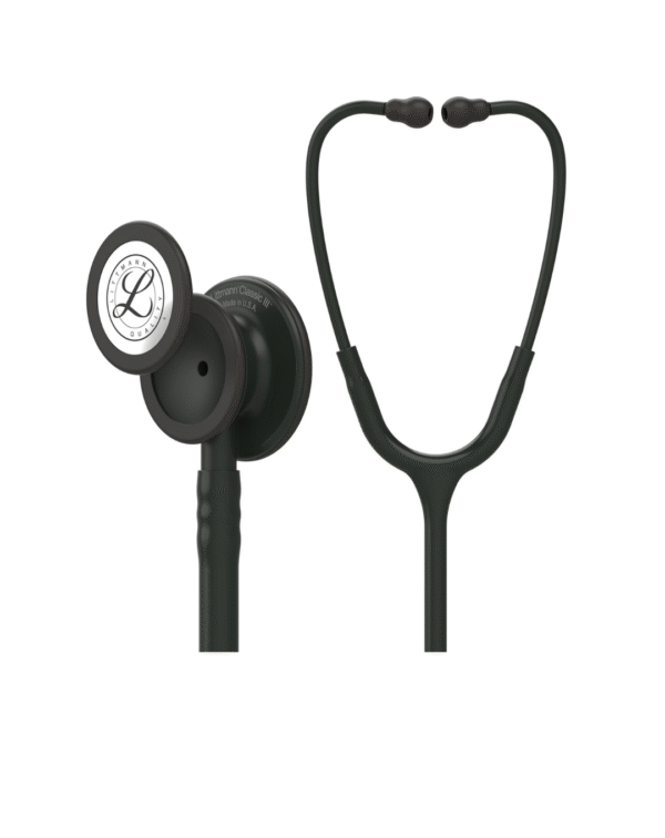 Classic III Monitoring Stethoscope, Black Edition Chestpiece, Black Tube, 27 inch, 5803