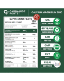 Click to see full view Carbamide Forte Calcium Tablets for Women & Men | Calcium Magnesium Zinc Tablets | Calcium Supplements for Men with Vitamin K2 MK7 & Vitamin B12 - Bone Health & Joint Support - 120 Tablet for Men