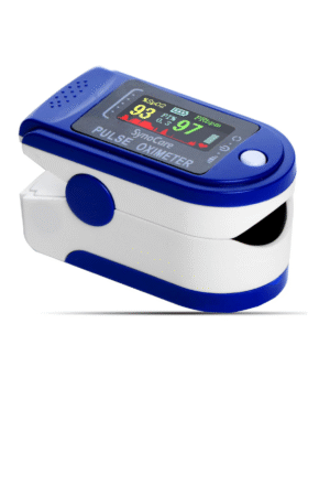 SYNOCARE Pulse Oximeter Fingertip A310, Blood Oxygen Saturation Monitor Fingertip, Blood Oxygen Meter Finger Oximeter Finger with Pulse, with 4 Color TFT Screen - Blue [Battery Included]