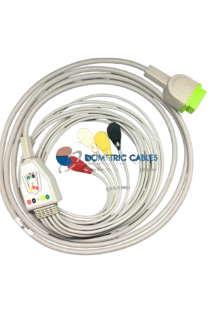 GE 5 Lead ECG Monitoring Cable(Button/Snap) Compatible with Dash 1000/ Dash Pro 2000/Dash Pro 3000