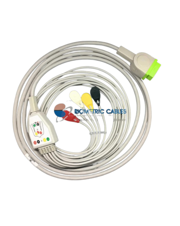 GE 5 Lead ECG Monitoring Cable(Button/Snap) Compatible with Dash 1000/ Dash Pro 2000/Dash Pro 3000