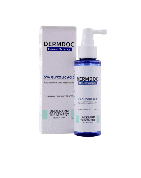 DermDoc 5% Glycolic Acid Underarm Brightening Spray Treatment (100 Ml)