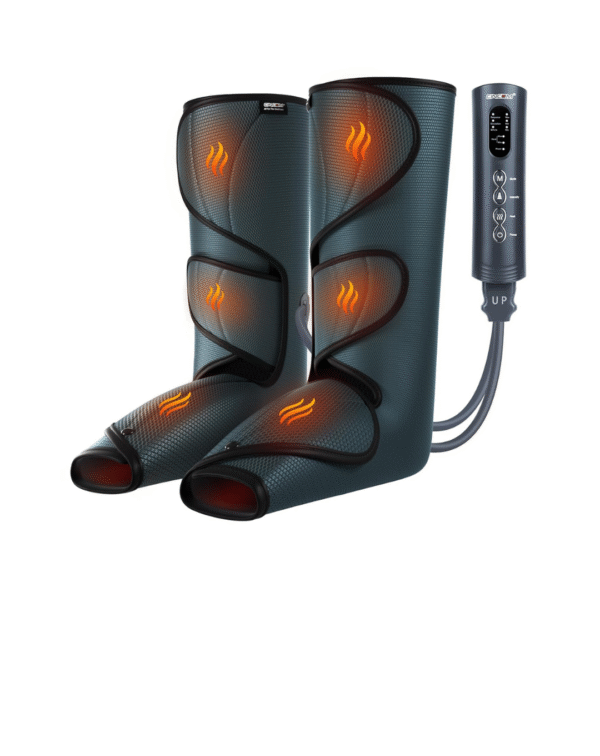 CINCOM Leg Massager with Heat and Compression, Legs Massage for Circulation and Pain Relief FSA HSA, Heating Calf Leg Air