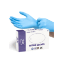 AM SAFE-X Nitrile Gloves Powder-Free, Blue (Medium)