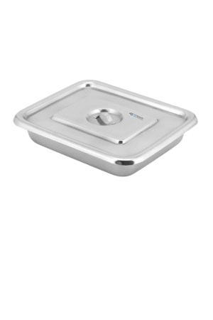 Kashi Surgicals Stainless Steel with Cover Instrument Tray with Lid (10x8 Inch)
