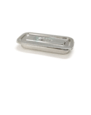 IS IndoSurgicals Stainless Steel Instrument Tray with Cover, Deluxe Quality (1, 8"X3"X1.5")