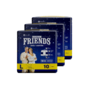 Friends Overnight Adult Diapers Tape Style - 30 Count (Large) with odour lock