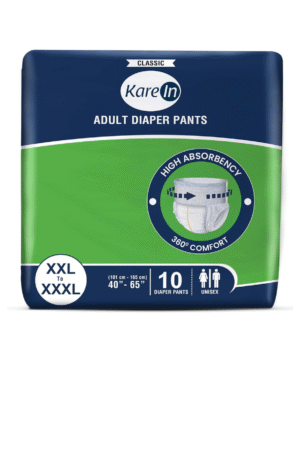 KareIn Classic Adult Diaper Pants, XXL-XXXL, 101-165 Cm (40"- 65"), 10 Count