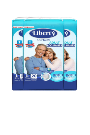 Liberty Eco Adult Diaper Pants, Large (L) 60 Count, Waist Size (75-140cm | 30-55 inches)