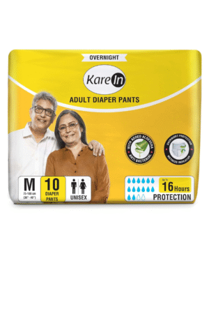 KareIn Overnight Adult Diaper Pants, Medium 75-100 Cm (30"- 40"), 10 Count