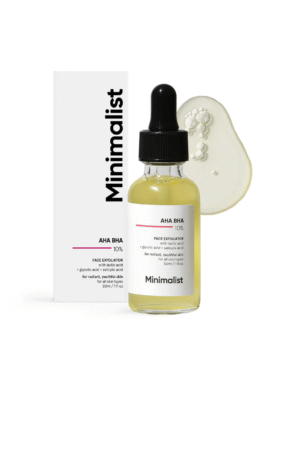 Minimalist 10% AHA BHA Exfoliating Serum For Beginners, AHAs (Lactic Acid & Glycolic Acid)