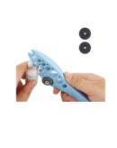 Ampoule Bottle Cutter - Ampule Breaker Vial Opener & Pill Splitter, 2 Replaceable Grinding Wheels, Pharmacy Spatula, Vial Decapper