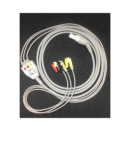 Biometric Cables 3 Lead ECG Cable Compatible with L&T(Lunar 7 Pin,12PIN)- Minimon,Micromon, S/L, Planet, Galaxy, Star plus, Star 50N,Stellar P,(7 PIN)-Micromon-N, Stellar, Lunar, Star-7Pin Clip Type.