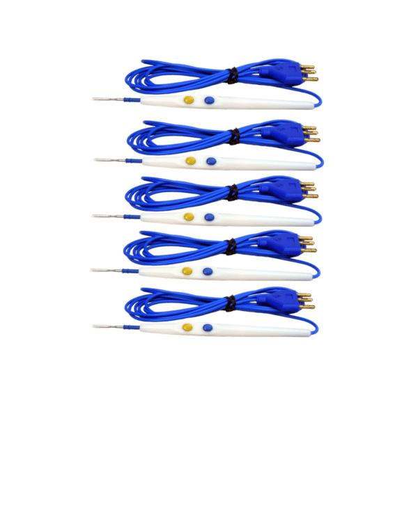 ALEXERA HEALTHCARE 5 Pieces Disposable ElectroSurgical Control Pencil White Colour for Hospitals Use Cautery Pencil