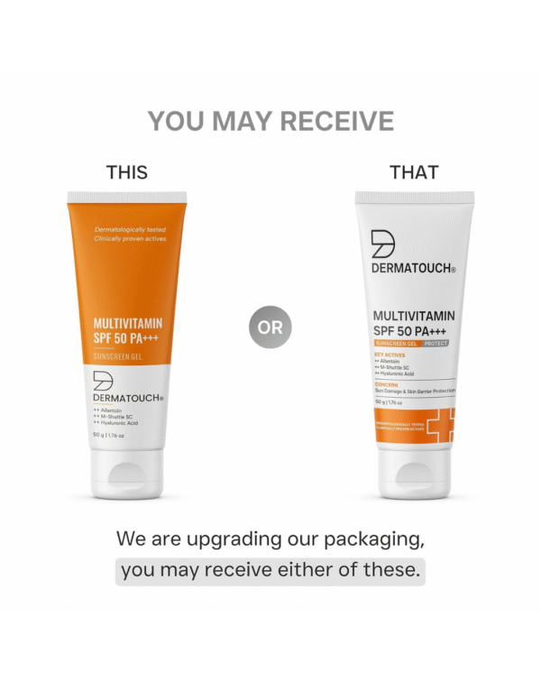 DERMATOUCH Multivitamin Spf 50 Pa+++ Sunscreen Gel For All Skin Types | Uva-Uvb Protection |Zero White Cast | Unisex | 50G - Image 3