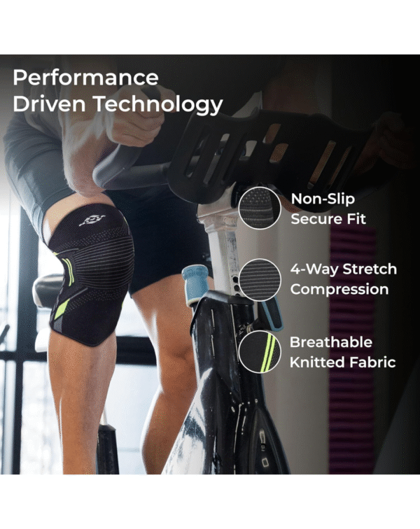 Nivia Knitted Knee Support, for Men, for Gym - Image 2