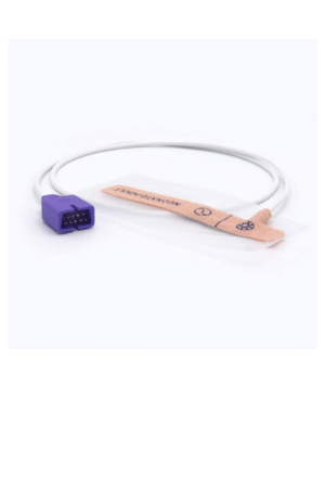 Compatible Disposable Neonatal Adult Spo2 Sensor for Nellcor MAX-N Probe, Adhesive Tape Sensor Medical 9 Pins Oximax Monitor 5 Pack