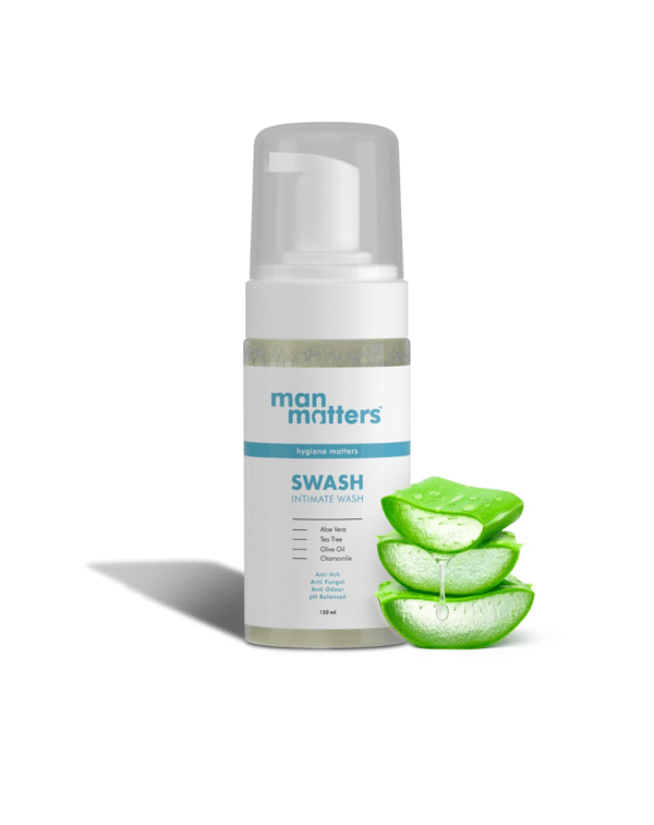 Man Matters Intimate Wash with Aloe Vera, Tea Tree for Men Anti Bacterial, Anti Itch, Anti Odour
