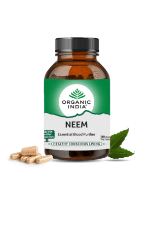 ORGANIC INDIA Neem Ayurvedic Capsules || Blood Purifier Anti Acne